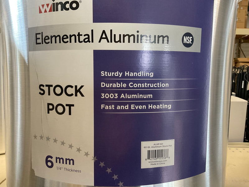 60QT Aluminum Stock Pot-+