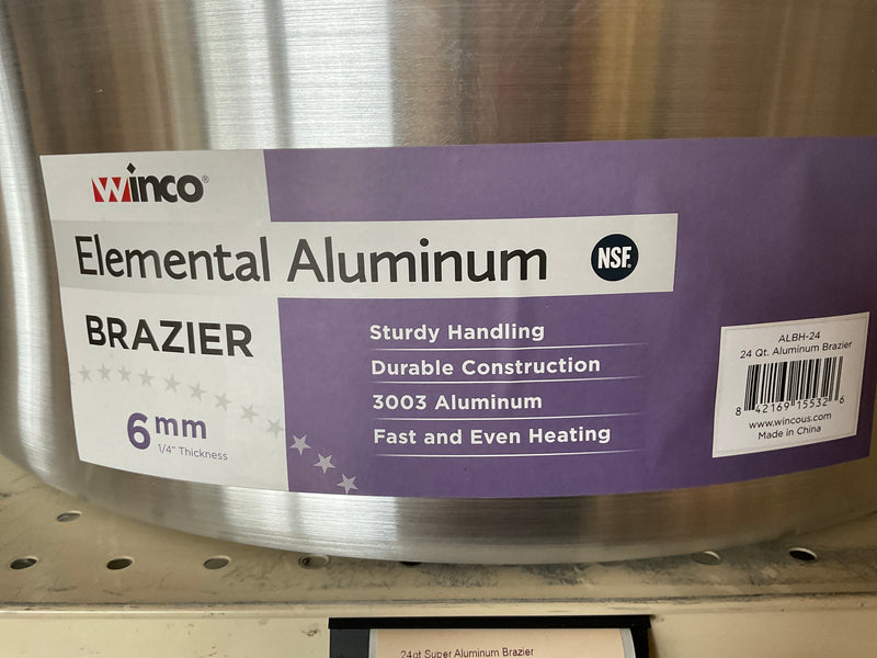 24qt Super Aluminum Brazier-+