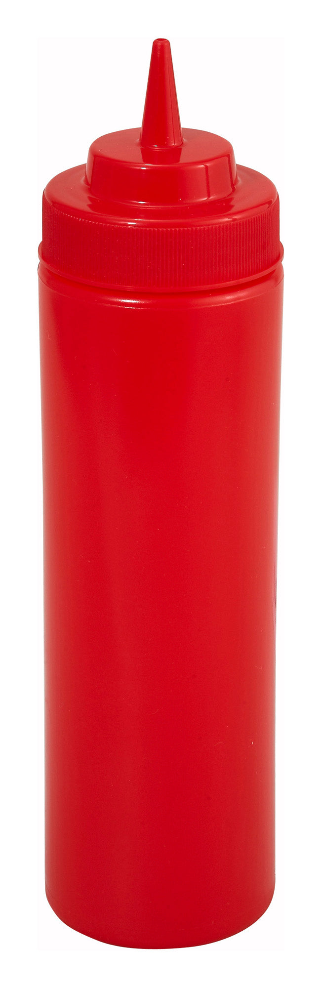 16oz Squeeze Bottles, Wide Mouth, Red, 6pcs/pk